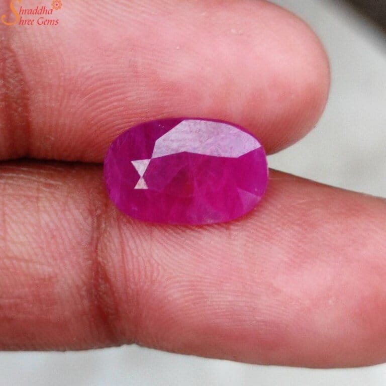 Natural Burma Ruby Gemstone Burmese Manik Stone Shraddha Shree Gems