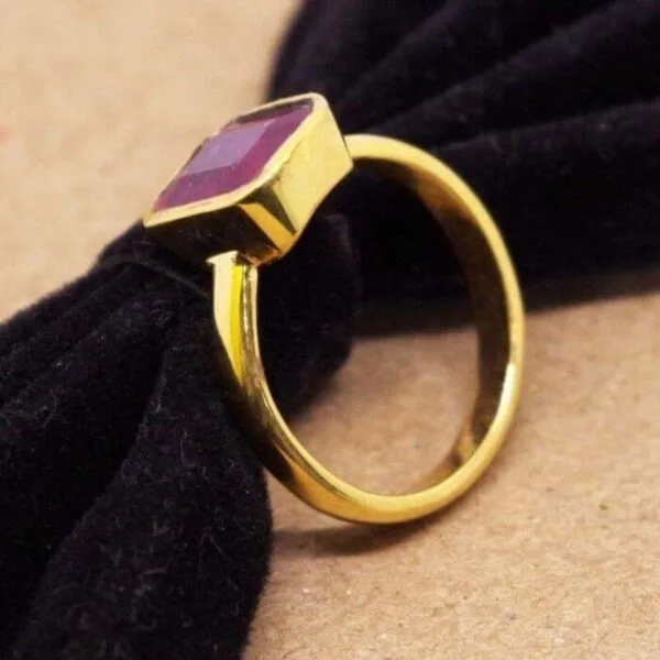 Unheated Ruby Manik Gemstone Ring