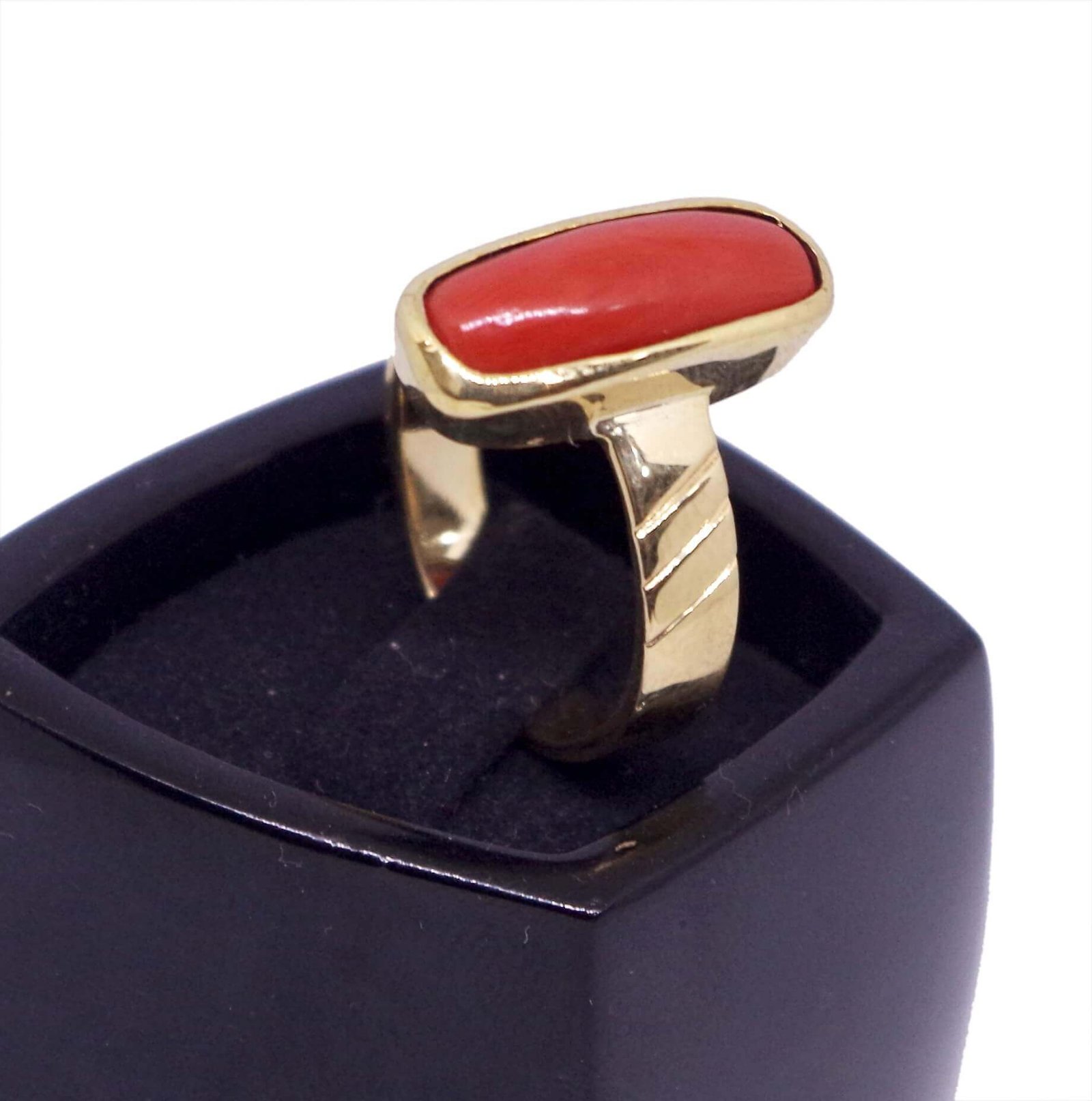 Gorgeous RED CORAL Gemstone Ring Birthstone Ring 925 Sterling Silver Ring —  Discovered