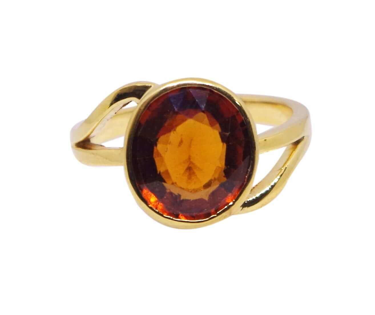 100% Natural Gomed Rings Of Sri Lanka | Hessonite Garnet Ring