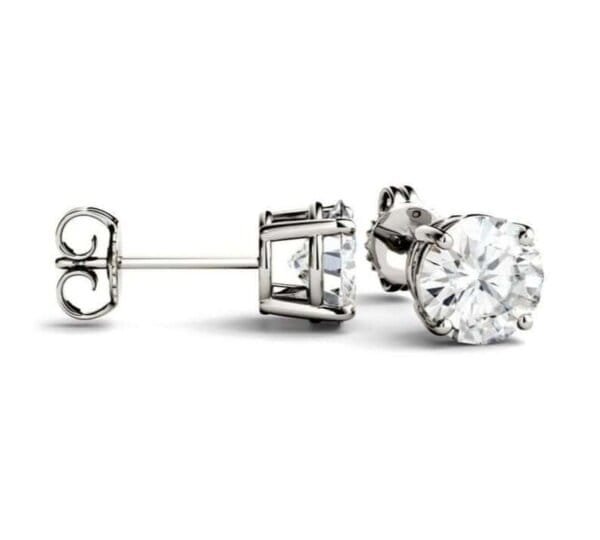 Moissanite Stud Earrings Ring