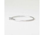thin moissanite ring