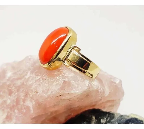 natural coral ring