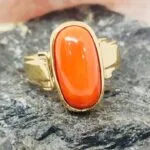 natural coral ring