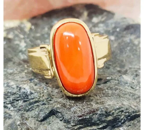 natural coral ring