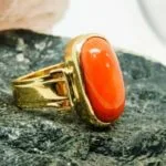 natural coral ring