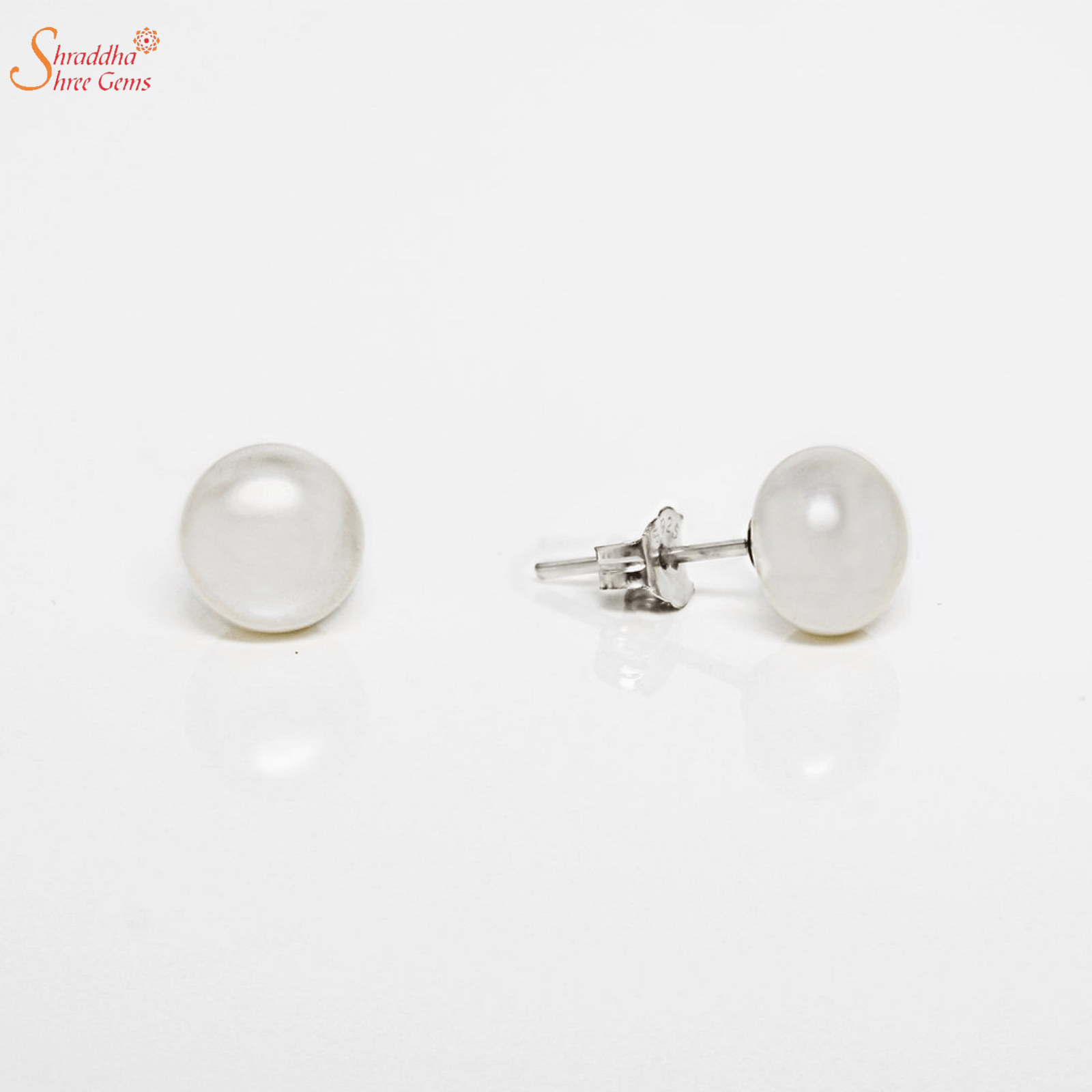 Classic white pearl drop earrings – Freshwater Creations