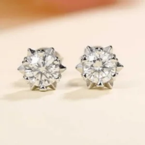 moissanire earring top