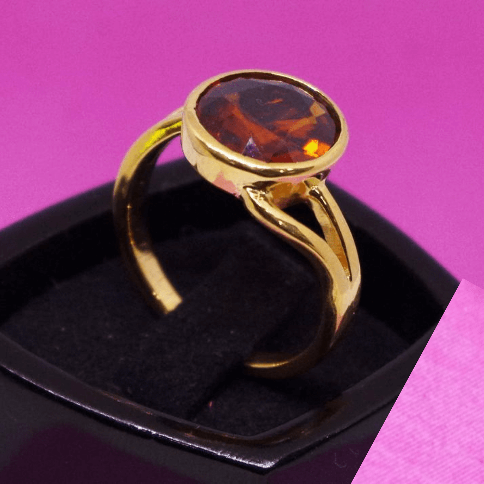 Buy Natural Hessonite gomed Gemstone Silver Ring Certified 3ct-10ct January  Birthstone 3.25-10.25 Ratti Vedic Astrology Ring Rahu Remedy Online in  India - Etsy