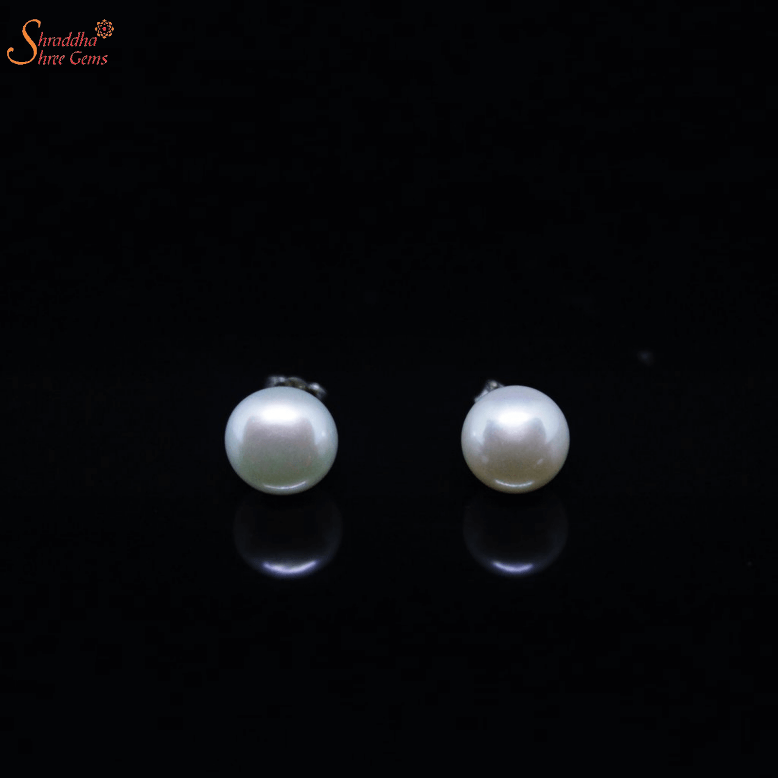 Buy THE PEARL SOURCE Round White Freshwater Real Pearl Earrings for Women   14k Gold Stud Earrings  Hypoenic Earrings with Genuine Cultured Pearls  60mm1200mm Online at desertcartINDIA