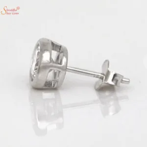 Shine Moissanite Ear Ring In Sterling Silver