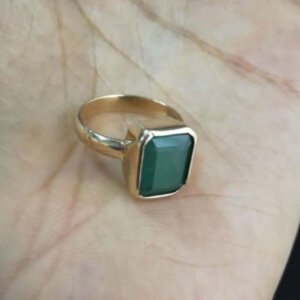 100% Natural And Certified Emerald (Panna) Ring