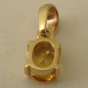 Natural citrine pendant