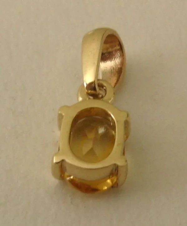 Natural citrine pendant