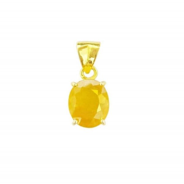 yellow sapphire pendant