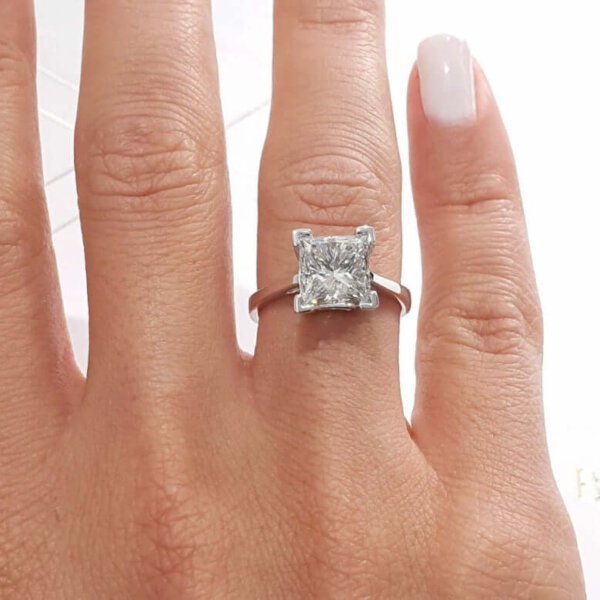 men moissanite diamond ring