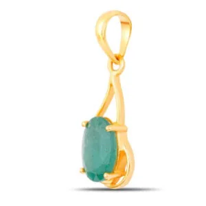 Natural Zambian Green Emerald Pendants