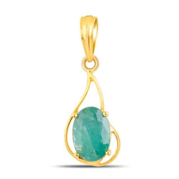Natural Zambian Green Emerald Pendants