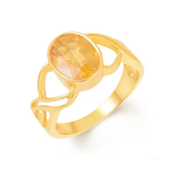 Natural Certified Pukhraj Ring