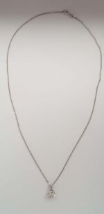 VVS1 Clarity Moissanite Diamond Pendant In Sterling Silver - Image 3