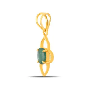 Natural Zambian (Panna) Emerald Pendant