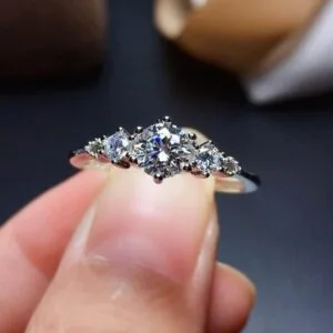 Very Soft Moissanite Ring