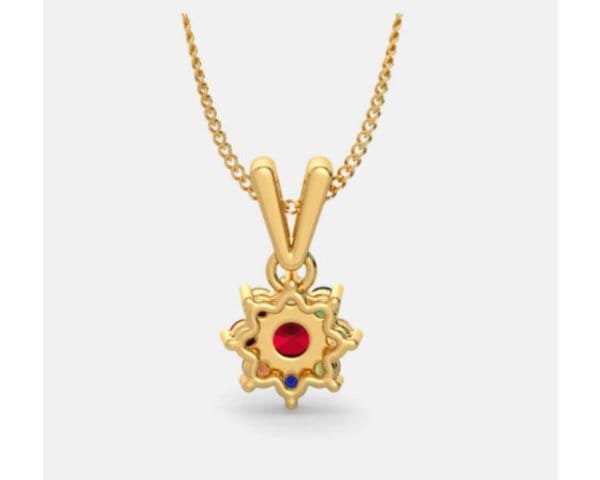 Natural Certified Navratan Pendant