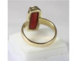 Natural Certified Coral(Moonga) Ring