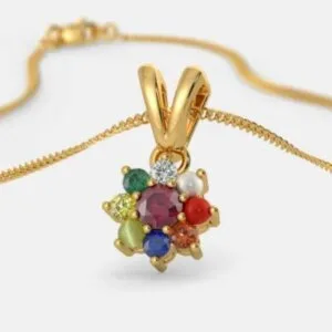 Natural Certified Navratan Pendant