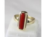 Natural Certified Coral(Moonga) Ring