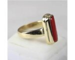 Natural Certified Coral(Moonga) Ring