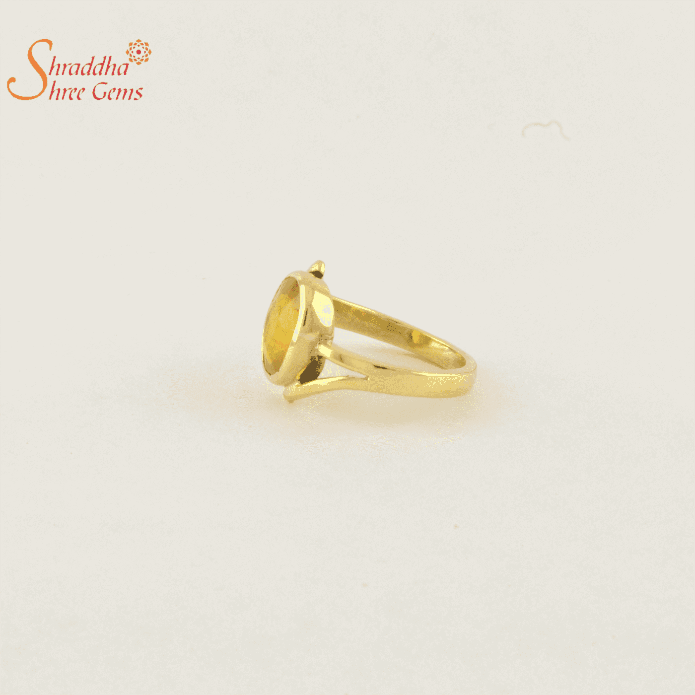 Buy yellow sapphire ring natural gemstone pukhraj certified sapphire gold  plated ring for men Online - Get 69% Off