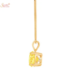 Round shape citrine pendant