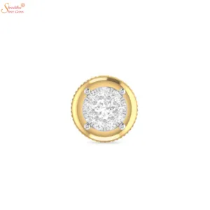 gold plating moissanite diamond earring tops