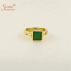 Laboratory certified emerald ring in panchdhatu