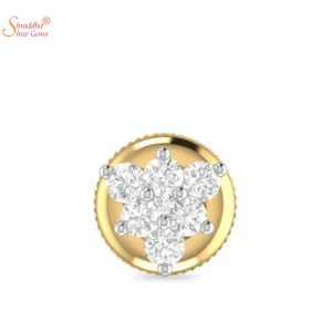 five moissanite stone earring tops