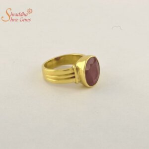 Laboratory Certified Ruby (Manik) Gemstone Ring