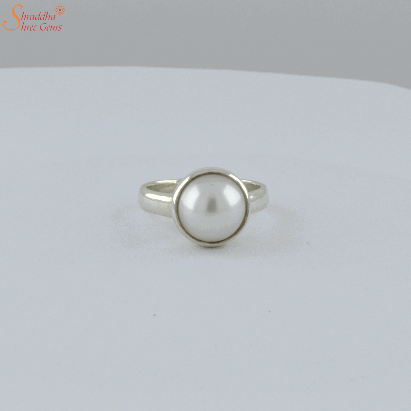 south sea pearl, south sea moti, round pearl, white pearl, silver pearl ring,  pearl astro ring, pearl ring silver ring – CLARA