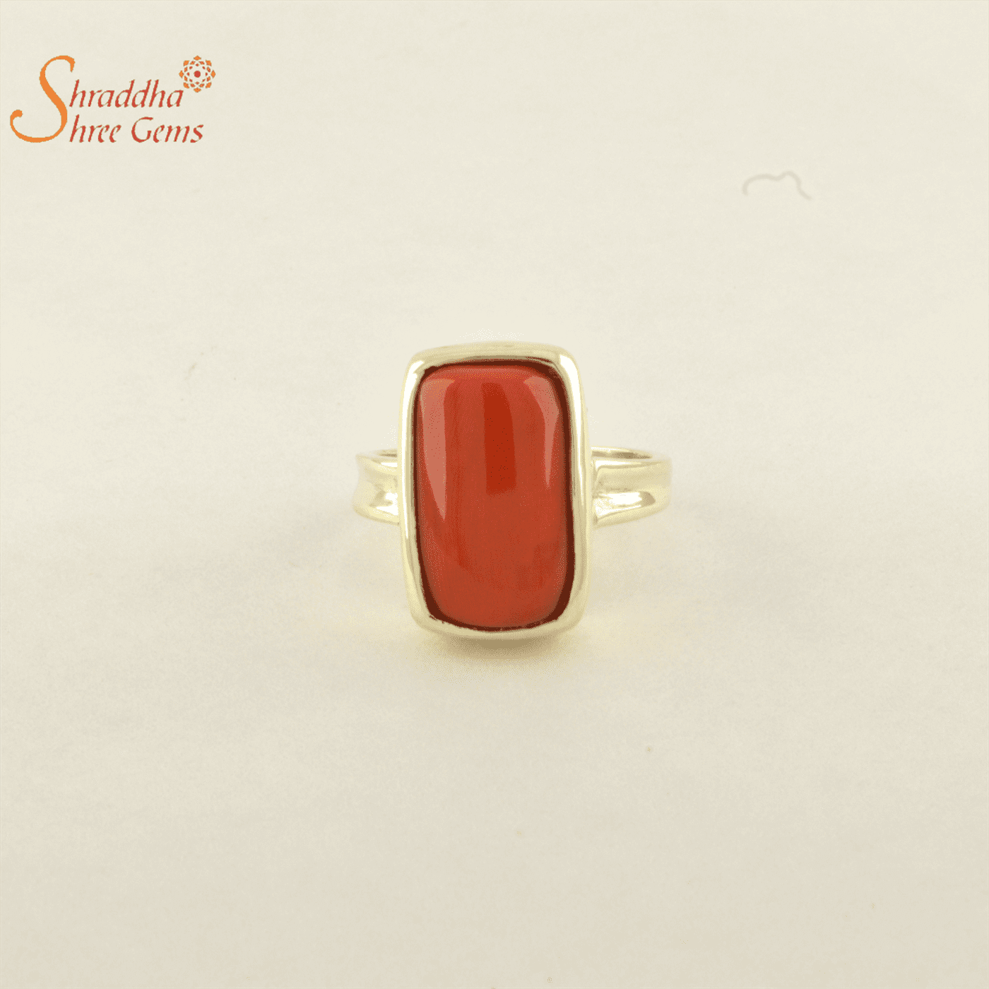 Unique red coral ring – Princess Jewellery