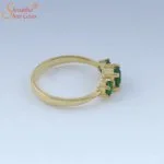 Natural And Certified Emerald (Panna) Gemstone Ring