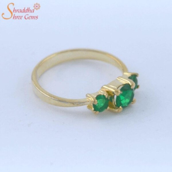 Natural And Certified Emerald (Panna) Gemstone Ring