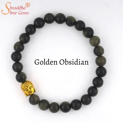 golden bosidian gemstone bracelet