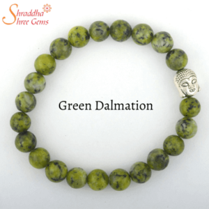 dalmation green gemstone bracelet