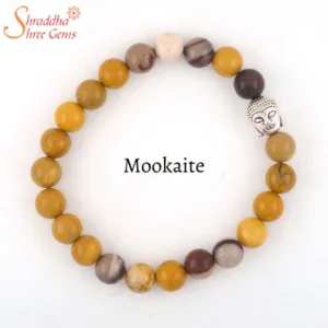 Natural mukaite gemstone bracelet
