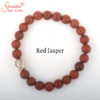 natural red jasper gemstone bracelet