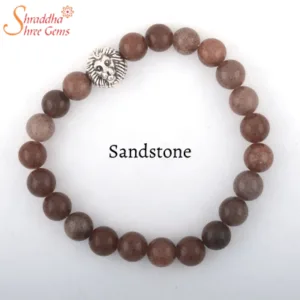 natural sanstone gemstone bracelet