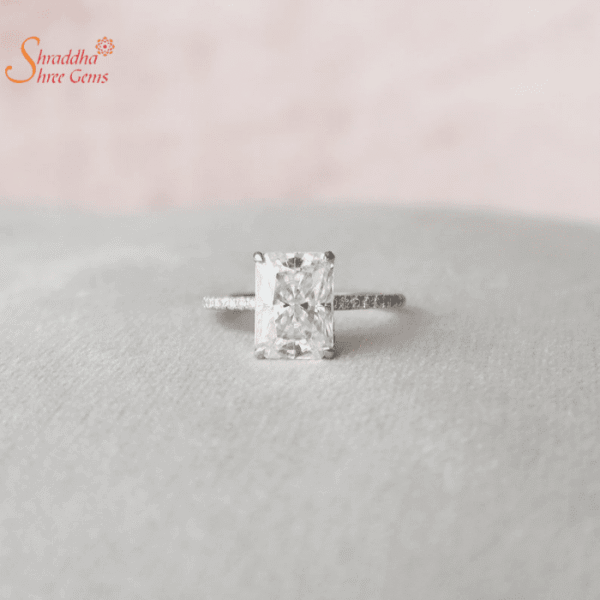 Moissanite Diamond Engagement Ring For Women