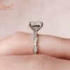 Solitaire Moissanite Diamond Ring In Gold