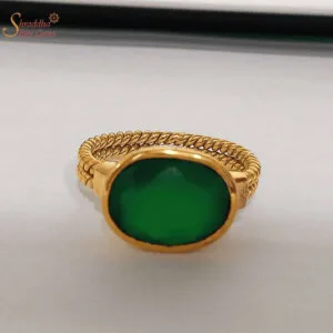 Certified Green Onyx Ring