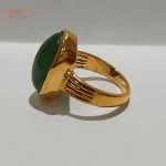 Natural Moldavite Gemstone Ring